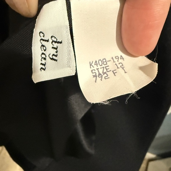 Pendleton Black Suit Pleated Front skirt Crown Crest on Blazer Front Slit - Picture 5 of 12